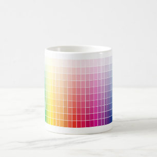 Mug Palette Ombre de la palette de couleurs graphique