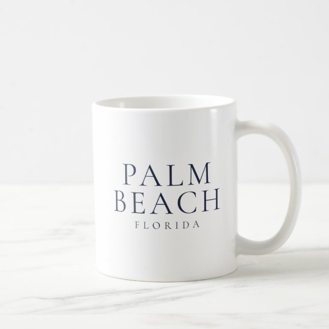 Mug Palm Beach Florida Preppy Coastal Style (Droite)