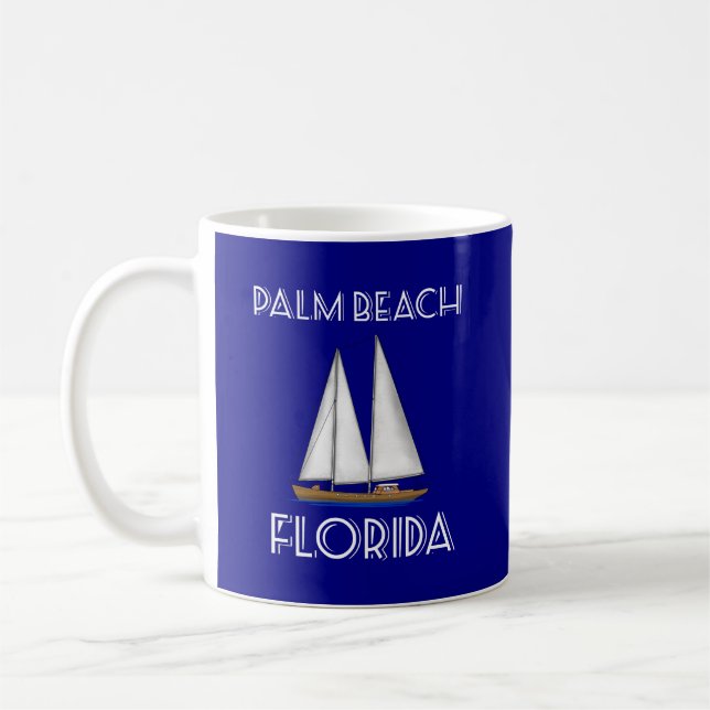 Mug Palm Beach Floride La voile (Gauche)