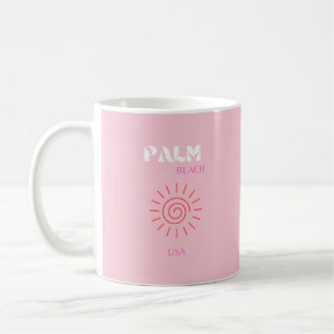 Mug Palm Beach, Preppy, Preppy Room, Rose