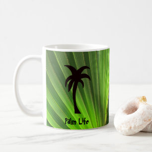Mug Palm Life   Vert Palm Frond avec Palm Tree