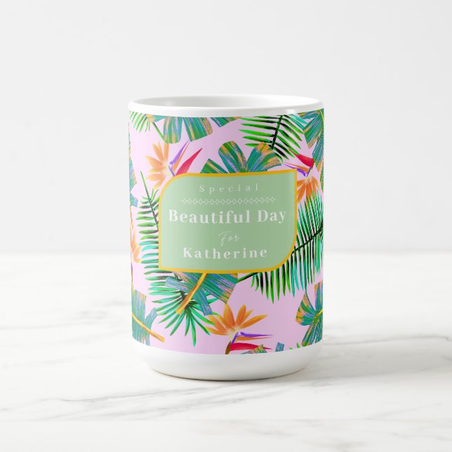 Mug Palm Paradise rose (Centre)