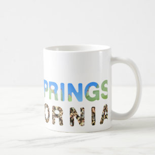 Mug Palm Springs bleu et vert