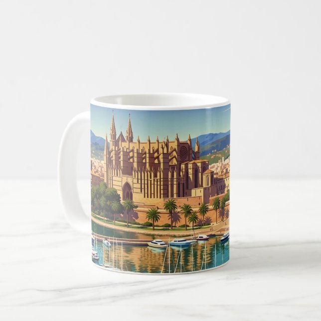 Mug Palma de Mallorca Espagne Voyage (Devant gauche)