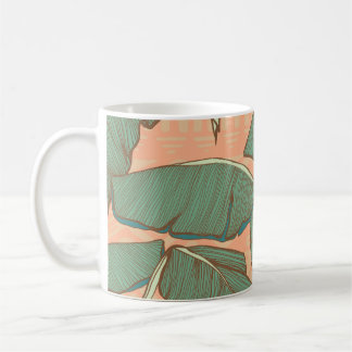 Mug Palme Tropicale : Arrière - plan feuille transpare