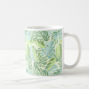 Mug Palmettes tropicales en pastel