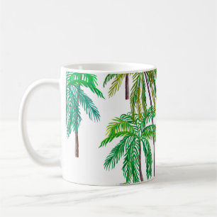 Mug Palmiers acryliques : Textile d'été.