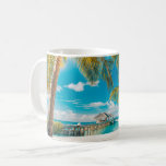 Mug Palmiers au coucher du soleil<br><div class="desc">Cette photo présente de beaux palmiers contre le ciel pendant un coucher de soleil tropical.</div>
