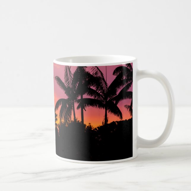 Mug Palmiers en ombre chinoise, Hawaï (Droite)