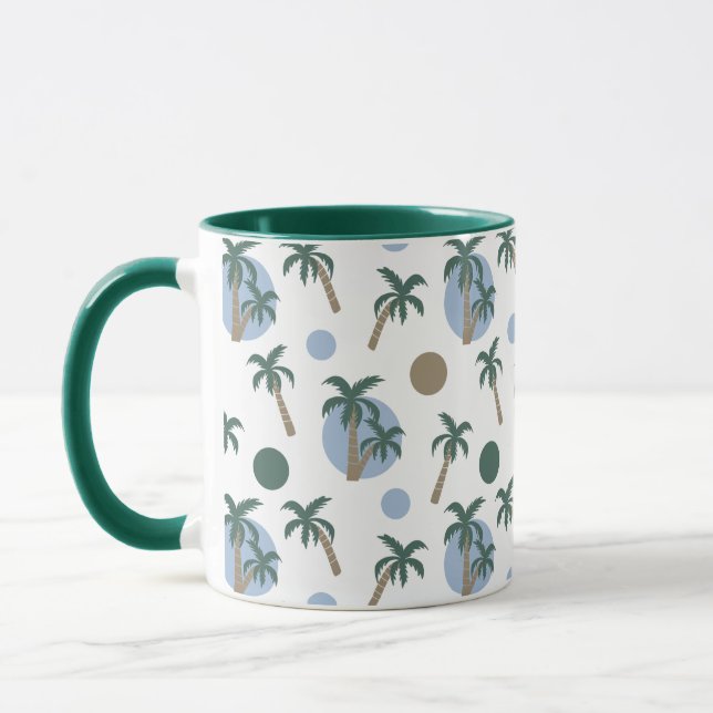 Mug Palmiers et points doux à l'intérieur (Gauche)