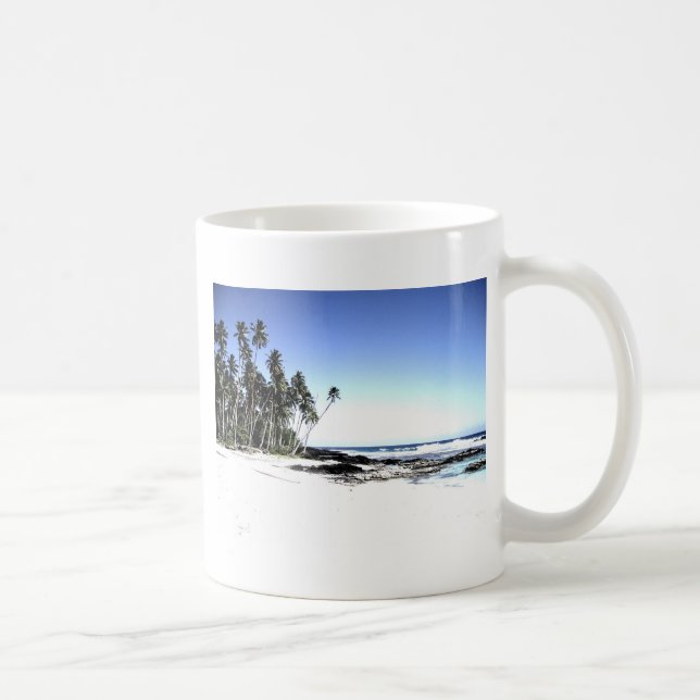 Mug Palmiers exotiques & Plage Paradise (Droite)