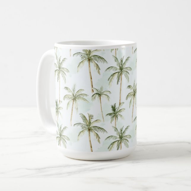 Mug Palmiers Tropicaux (Devant gauche)