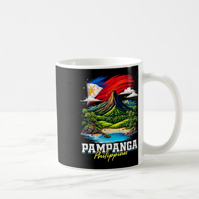 Mug Pampanga Philippines Souvenir Drapeau Philippin  (Droite)