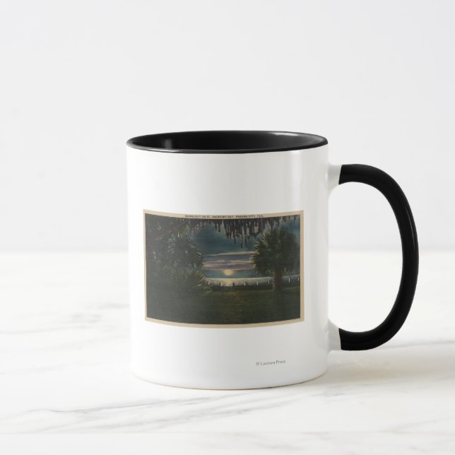 Mug Panama City, FL - Vue sur la lune de St. Andrews (Droite)