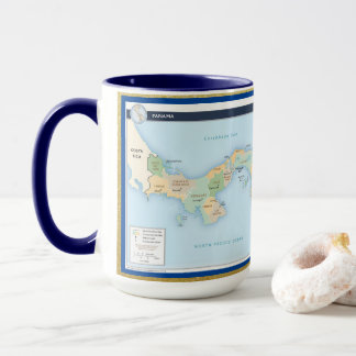Mug Panama Map Musique personnalisée
