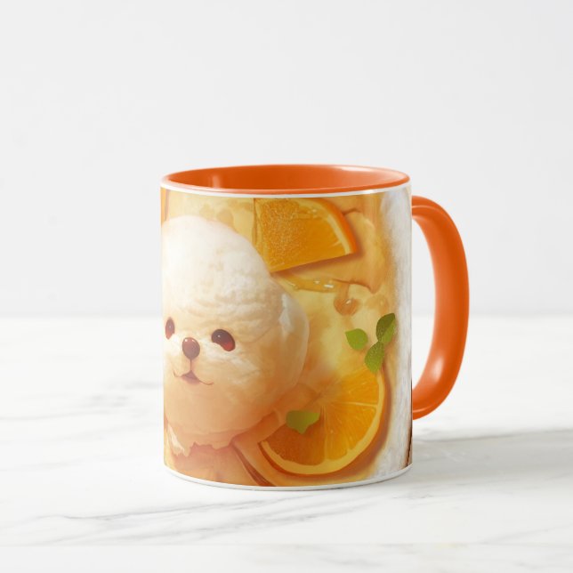 Mug Pancake hollandais bébé avec crème glacée de chien (Devant droit)