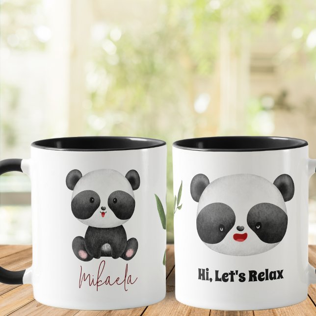 Mug Panda aquarelle mignonne (Créateur téléchargé)