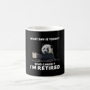 Mug Panda Avec Café Quel Jour Est-Ce Aujourd'Hui Qui S