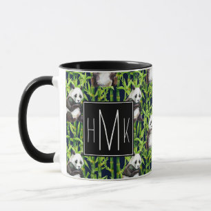 Mug Panda avec le monogramme en bambou du motif  