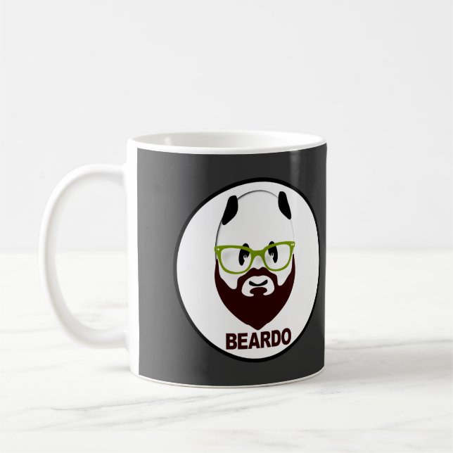 Mug Panda avec verres verts BEARDO (Gauche)