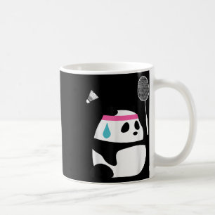 Mug Panda Badminton Exhaussé - Funny mignonne Shuttle