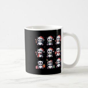 Mug Panda Bear Noël Père Noël Chapeau drôle Amoureux d