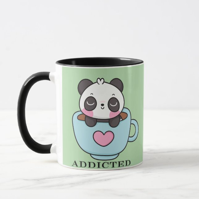 Mug Panda bébé accro (Gauche)