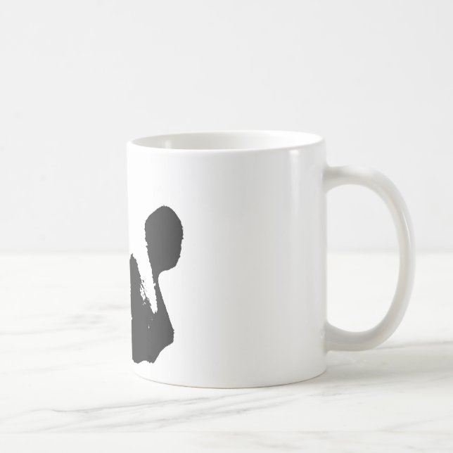 Mug Panda d'art noir blanc (Droite)