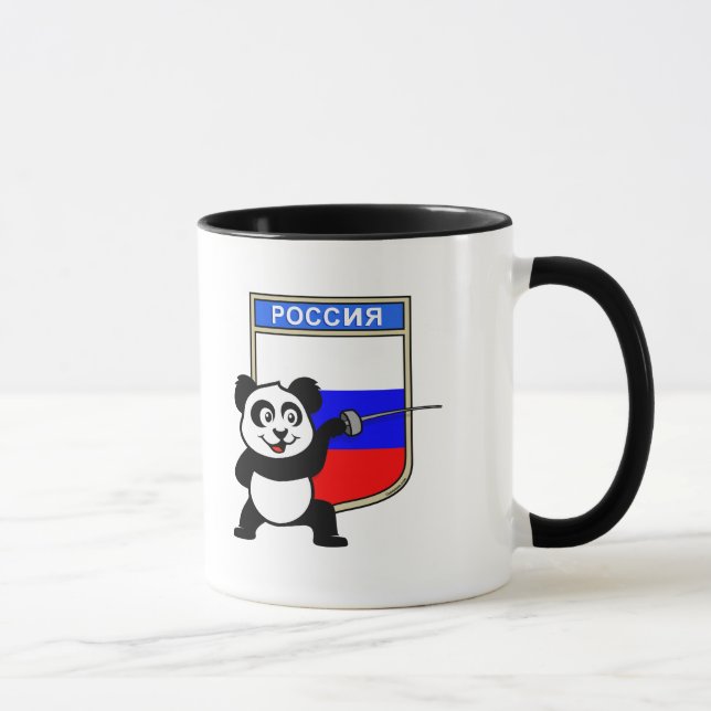 Mug Panda de la clôture russe (Droite)