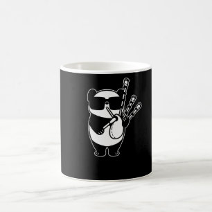 Mug Panda écossais avec tuyaux de sac