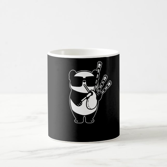 Mug Panda écossais avec tuyaux de sac (Centre)
