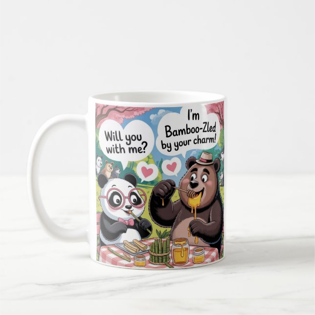 mug panda et ours mignon et drôle (Gauche)