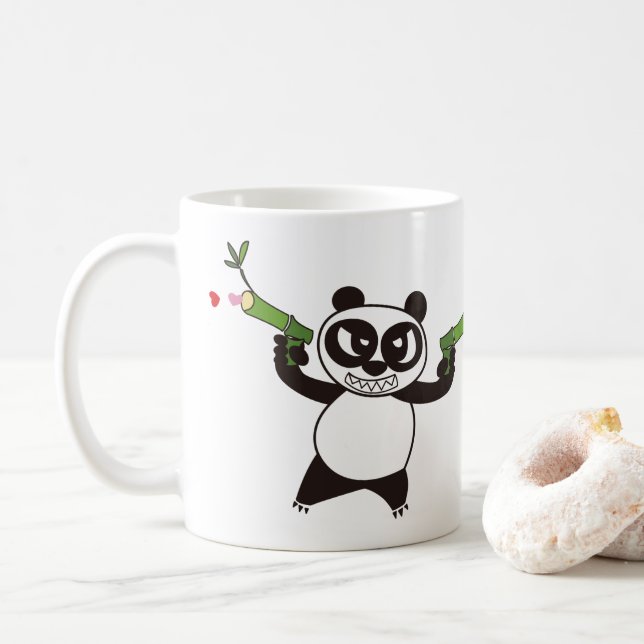 Mug Panda Face En Colère 28 (Avec donut)