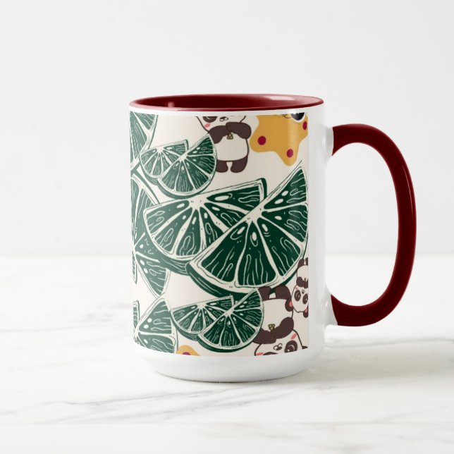 Mug Panda Fruit - Conception de la nature Whimsica (Droite)