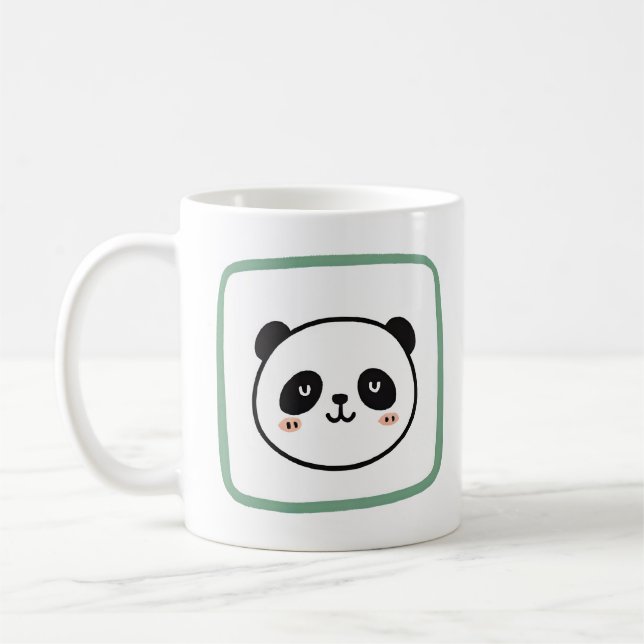 Mug Panda head minimalist graphic icon (Gauche)
