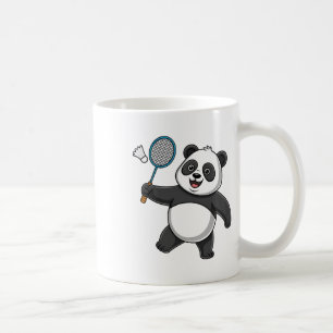 Mug Panda Intelligent Jouer Badminton Drôle Humoristiq