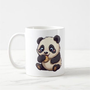 Mug Panda mange un biscuit