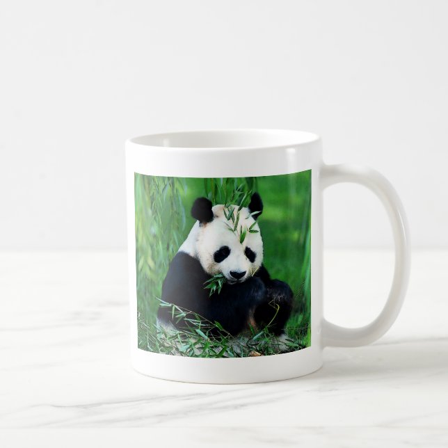 Mug Panda Manger Feuilles (Droite)
