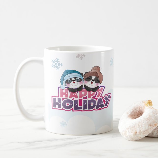 Mug Panda Mignon Bonne Fête (Avec donut)