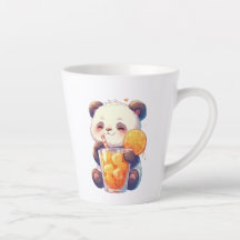 Mug Panda Mignon Buvant du Jus d'Orange | Kawaii P
