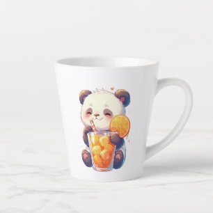 Mug Panda Mignon Buvant du Jus d'Orange   Kawaii P