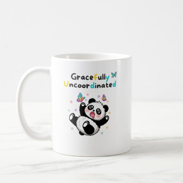 Mug Panda Mignon Gracieusement Désarçonné (Gauche)