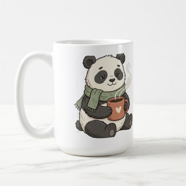 Mug Panda Mignon - Illustration Animal Café  (Gauche)