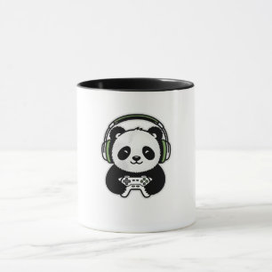 Mug Panda Mignon Joueur - Panda Kawaii de Jeux avec Ca