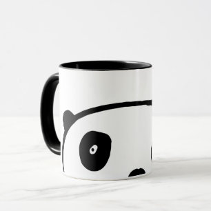 Mug Panda ours Kawaii noir et blanc simple moderne