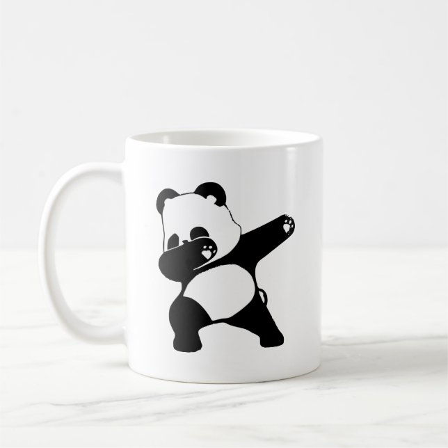 Mug Panda qui fait le dab, Panda drôle danse dab  (Gauche)