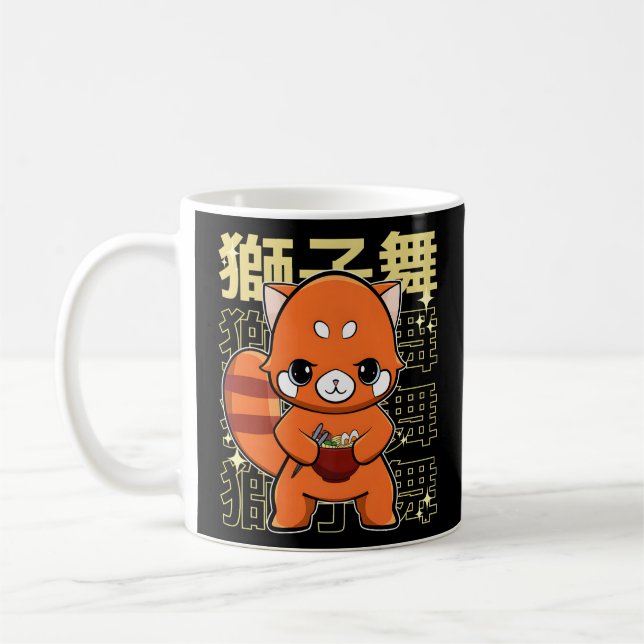 Mug Panda Rouge Avec Ra (Gauche)