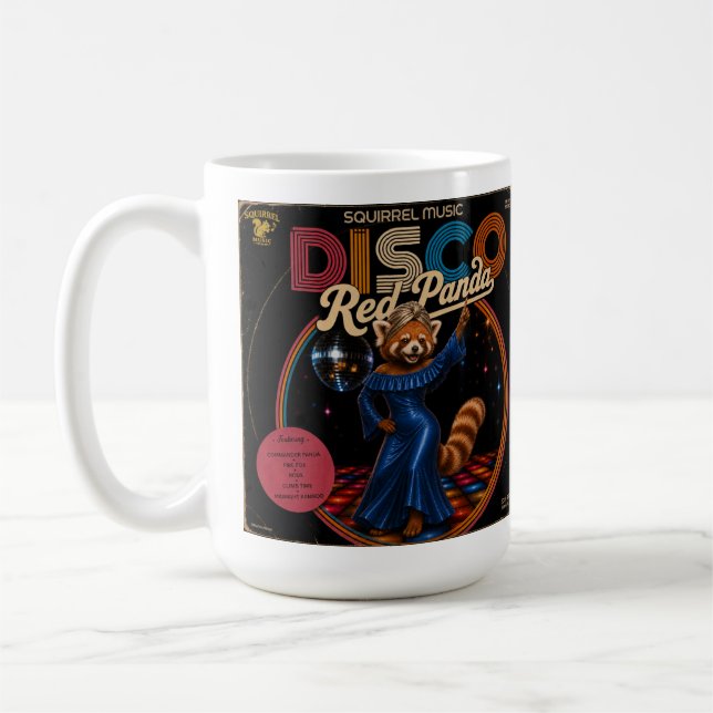 Mug Panda Rouge Disco  (Gauche)