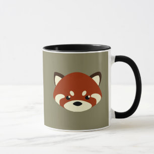 Mug Panda rouge mignon