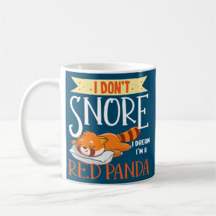 Mug Panda Rouge mignonne dormant femmes Graphisme Homm